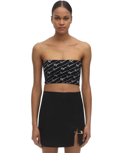 versace tube top